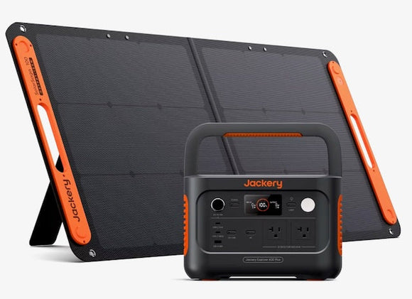 Jackery Explorer 600 Plus Portable Power Station + 1 x SolarSaga 100W Solar Panel