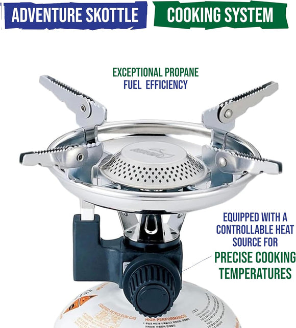 TemboTusk Adjustable Leg Skottle Grill Kit