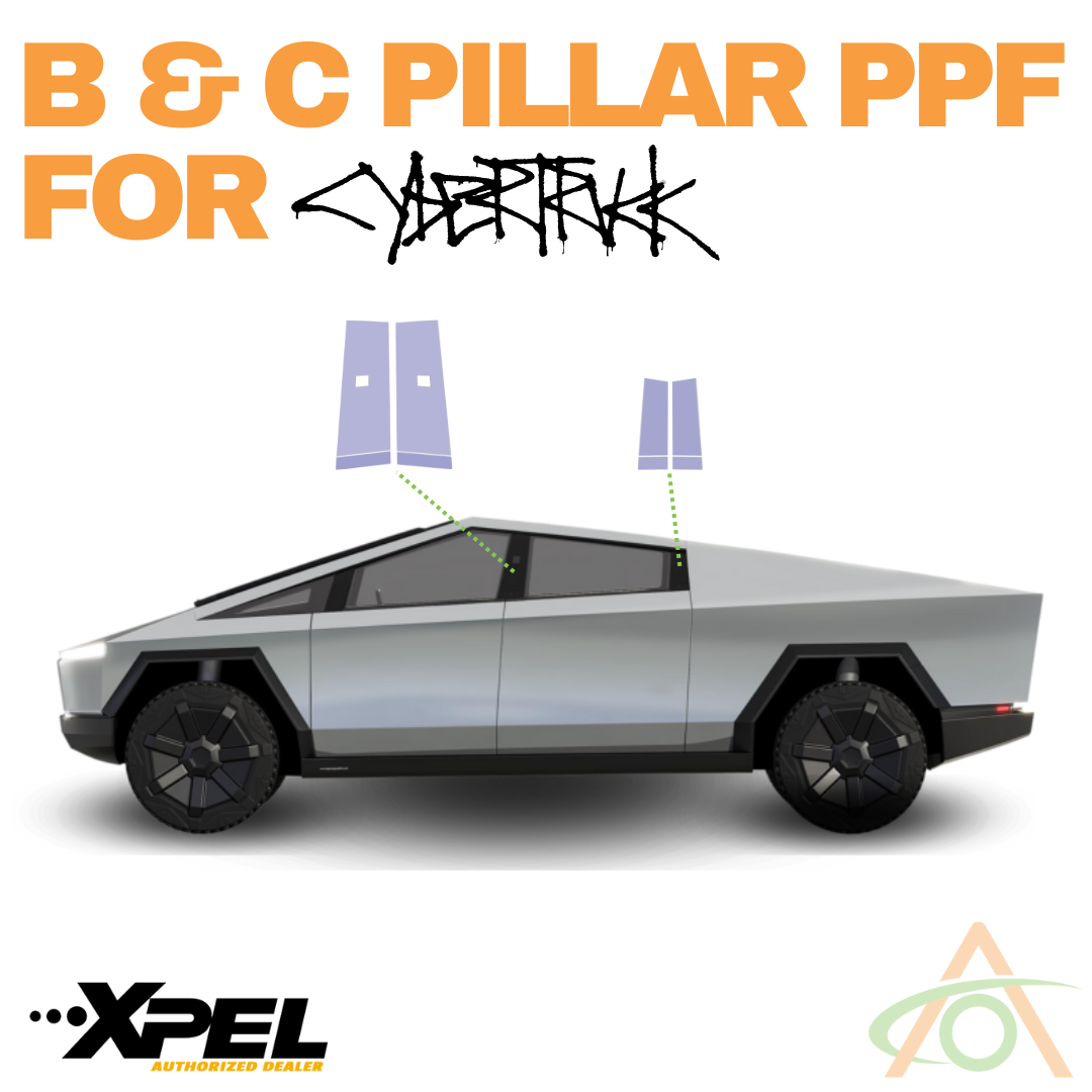 B & C Pillar Protection - PPF for Cybertruck - 0