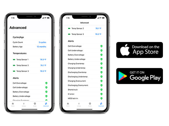 OHMMU 12V Lithium Battery (w/ Bluetooth) for Rivian R1T & R1S (1-pack or 2-pack)