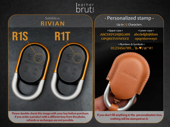 Key Fob Cover for Rivian R1T/R1S (v2 fob)