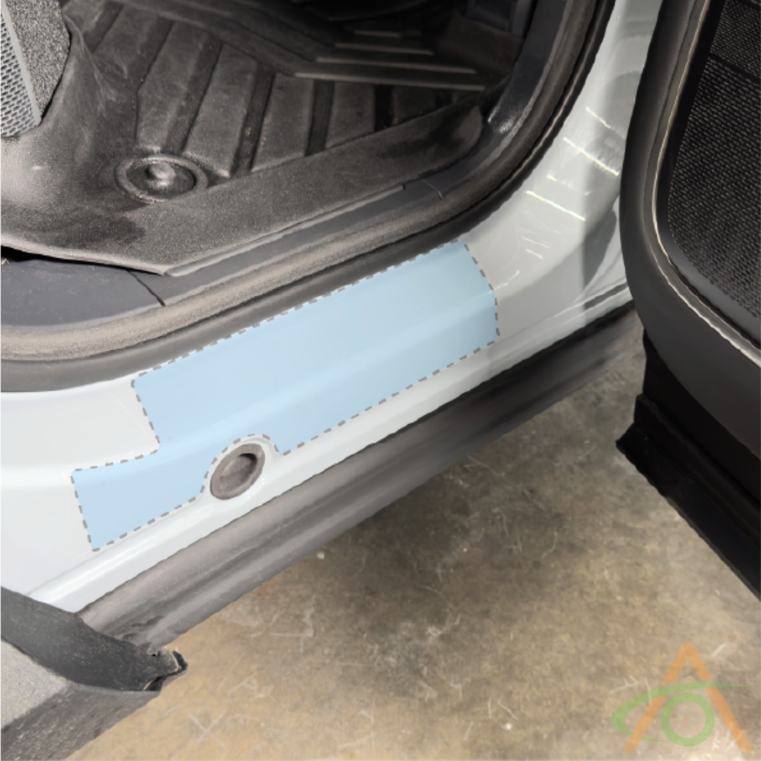 Door Sill Protection Film (PPF) for Rivian R1T - 0