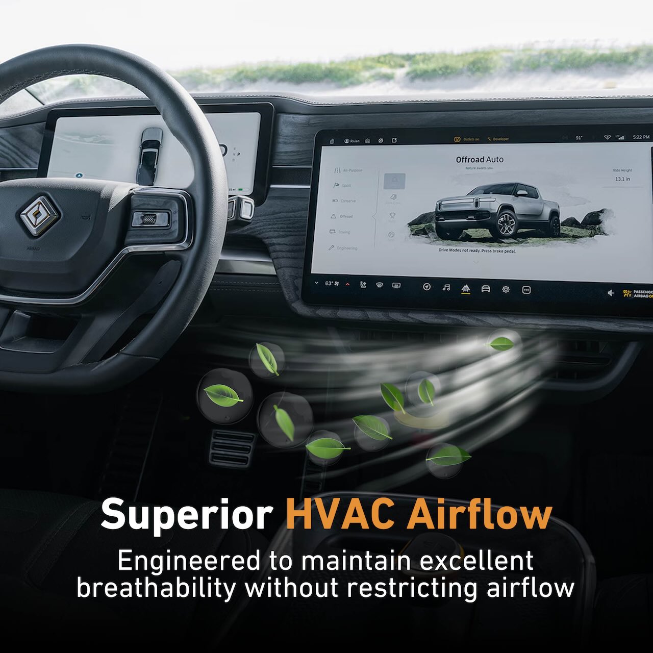 Rivian R1T & R1S HEPA+Activated Carbon Cabin Air Filter