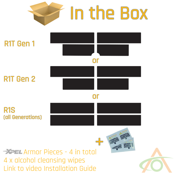 Ultra-Tough Xpel Armor Door Sill Protection for Rivian R1T or R1S