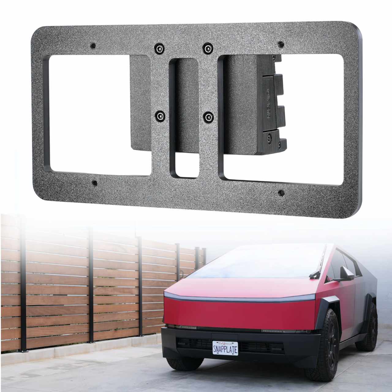 Tesla Cybertruck SnapPlate Front License Plate Holder