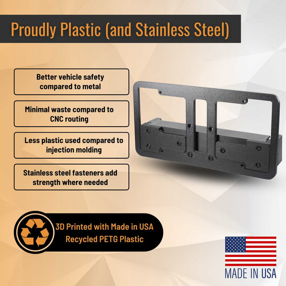 Ford F-150 Lightning EV SnapPlate No-Drill Front License Plate Bracket