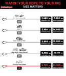 1" Kinetic Recovery Rope "Rattler"-16