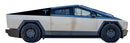 Tesla "T" Bedside Panel Decals For The 2023-2024 Tesla Cybertruck (x2)-2
