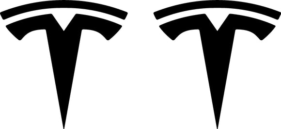 Tesla "T" Door Decals For The 2023-2024 Tesla Cybertruck (x2)