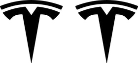 Tesla "T" Door Decals For The 2023-2024 Tesla Cybertruck (x2)