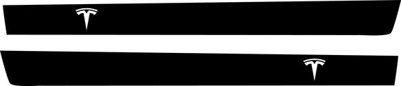 Tesla "T" Rocker Stripe Decals For The 2023-2024 Tesla Cybertruck (x2)