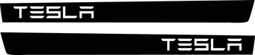 "Tesla" Rocker Stripe Decals For The 2023-2024 Tesla Cybertruck (x2)