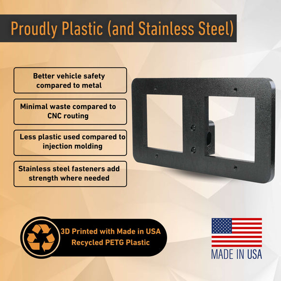 Tow Hook Front License Plate Mount for Rivian R2