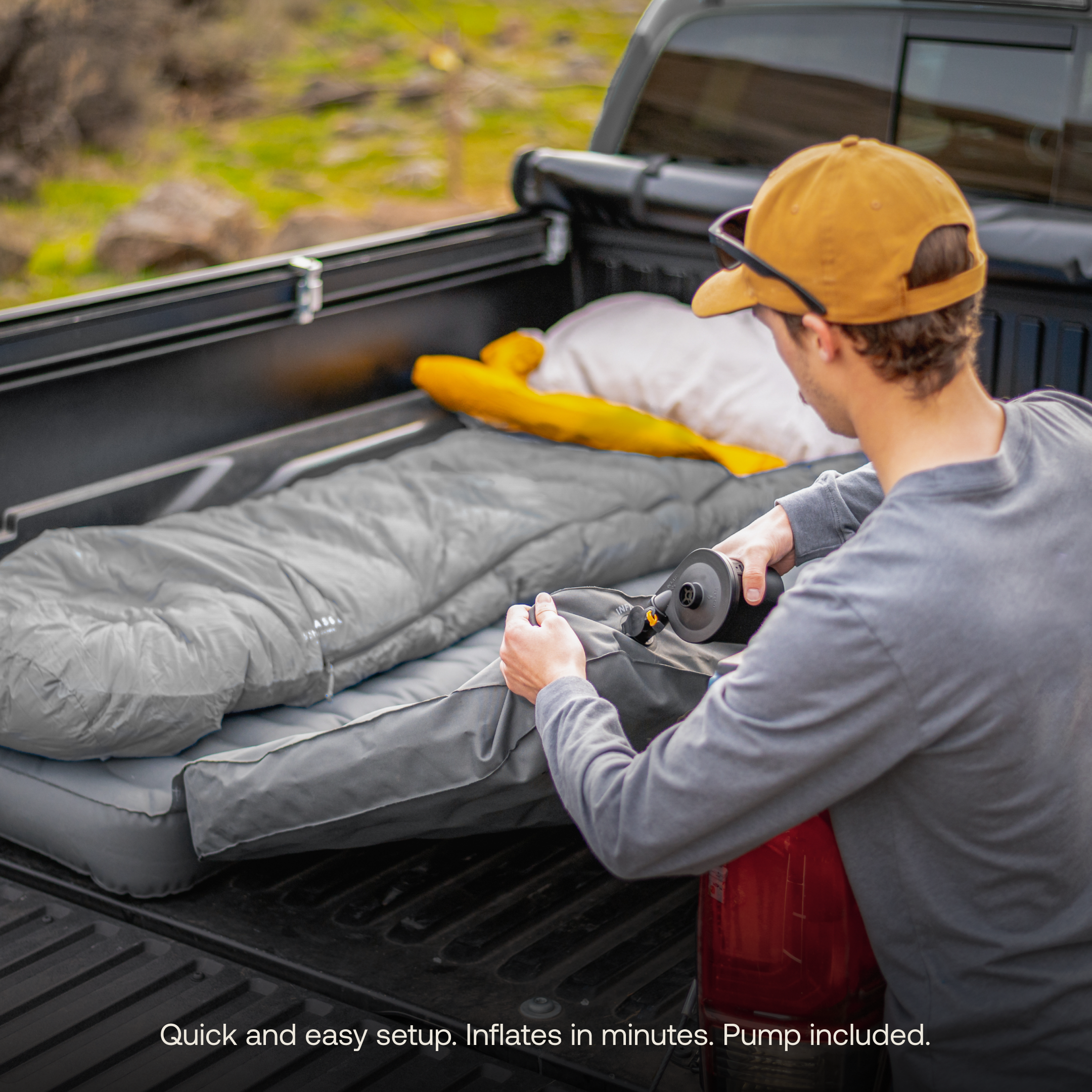 AIR Truck Bed Mattress for Small/Medium Trucks