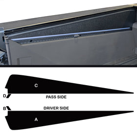 TOProtect DIY Vinyl Overlay Kit for Tesla Cybertruck Cargo Bed | Inner Sidewall Protection with Bed Liner Look