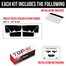 TOProtect DIY Vinyl Overlay Kit for Tesla Cybertruck Front Door Pockets | Bed Liner Look & Scratch Protection-2