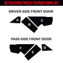 TOProtect DIY Vinyl Overlay Kit for Tesla Cybertruck Front Door Pockets | Bed Liner Look & Scratch Protection-4