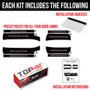 Tesla Cybertruck Door Sill Jamb DIY Vinyl Overlay Film Protection Guard Kit - Bed Liner Spray Look | TOProtect-2