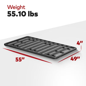 Yakima 55 by 49 Inch LockNLoad 3 Bar System Heavy Duty Roof Rack Platform, Black - 0