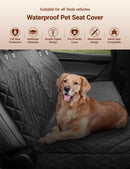 Dog Seat Cover With Double Zipper for Model 3/Y/S/X/Cybertruck-3