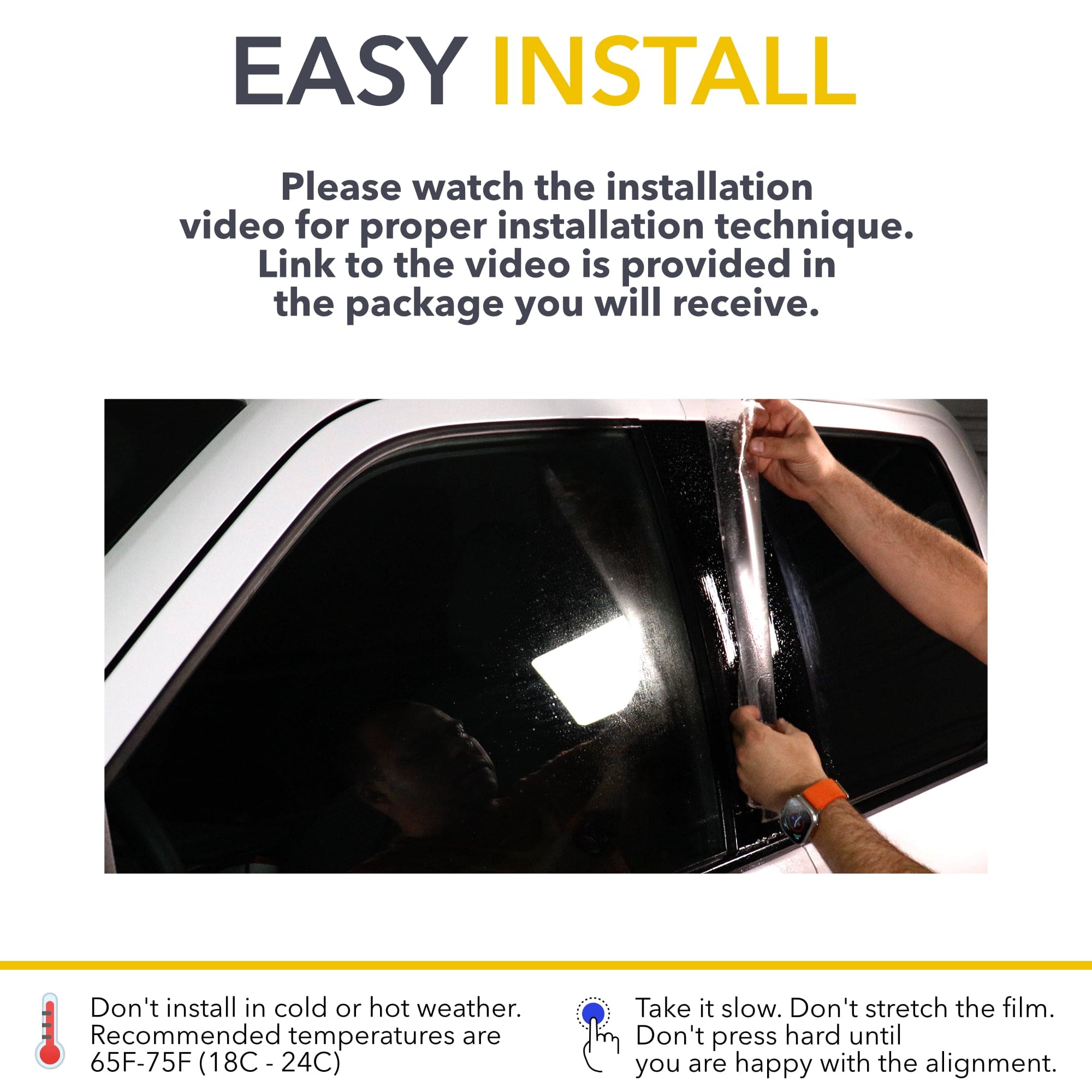 B Pillars Clear Protection Film (PPF) for Ford F-150 Lightning