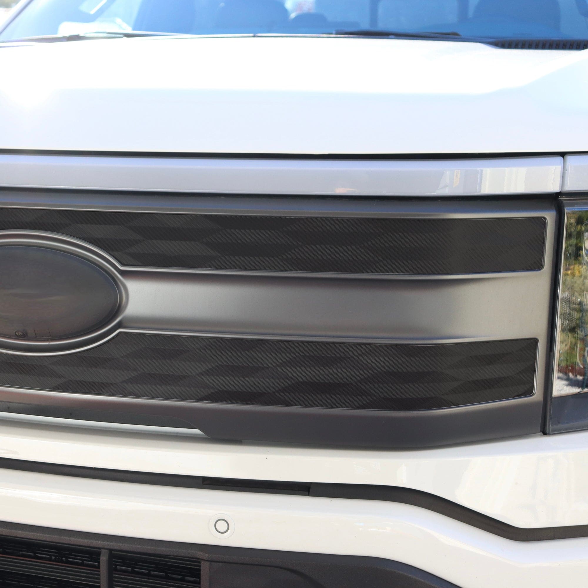 Buy black-carbon-fiber Grille Strips for Ford F-150 Lightning