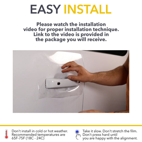 Door Handles Area Clear Protection Film (PPF) for Ford F-150 Lightning