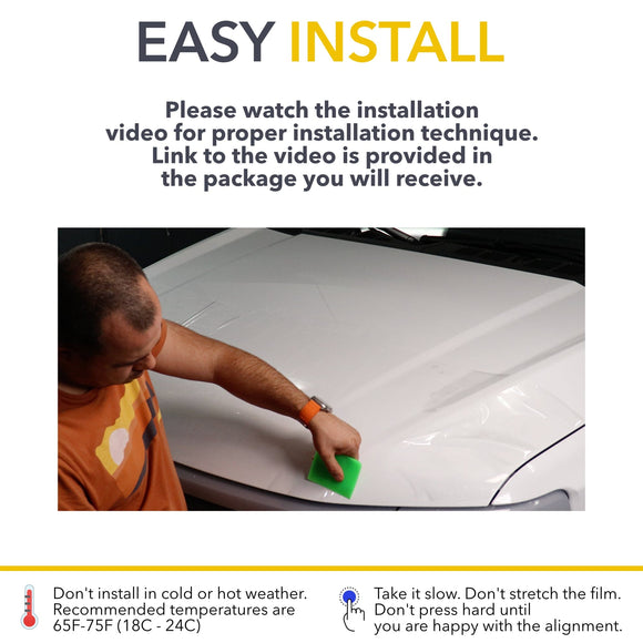 Mini Hood Clear Protection Film (PPF) for Ford F-150 Lightning