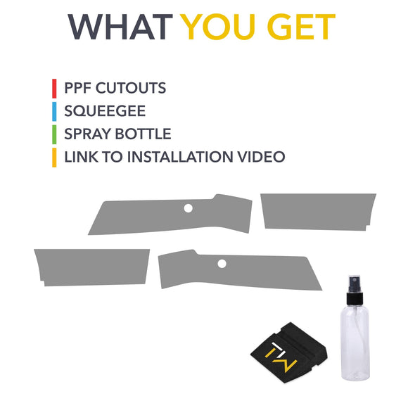 Rear Bumper Clear Protection Film (PPF) for Ford F-150 Lightning