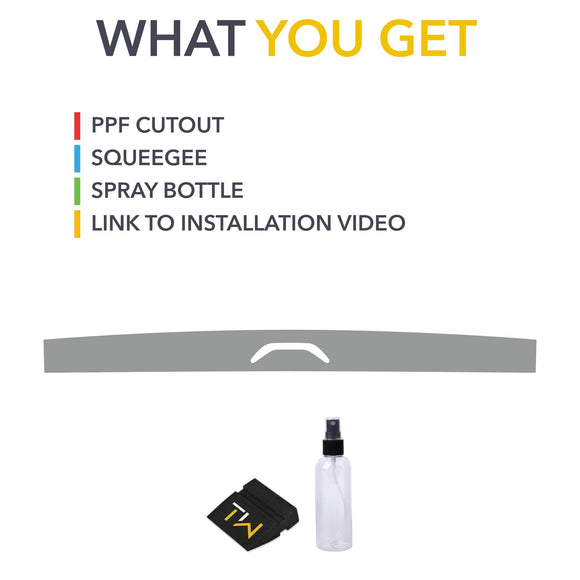 Tailgate Top Clear Protection Film (PPF) for Ford F-150 Lightning
