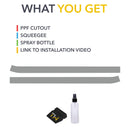 Truck Bed Side Strips Clear Protection Film (PPF) for Ford F-150 Lightning-2