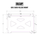 Extra bottom base plate Rectangle Quick Release Mount-2