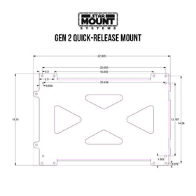 Extra bottom base plate Rectangle Quick Release Mount - 0