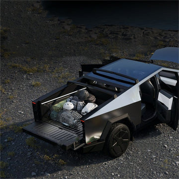Rear Bucket Fixed Mesh Pocket for Cybertruck - 0