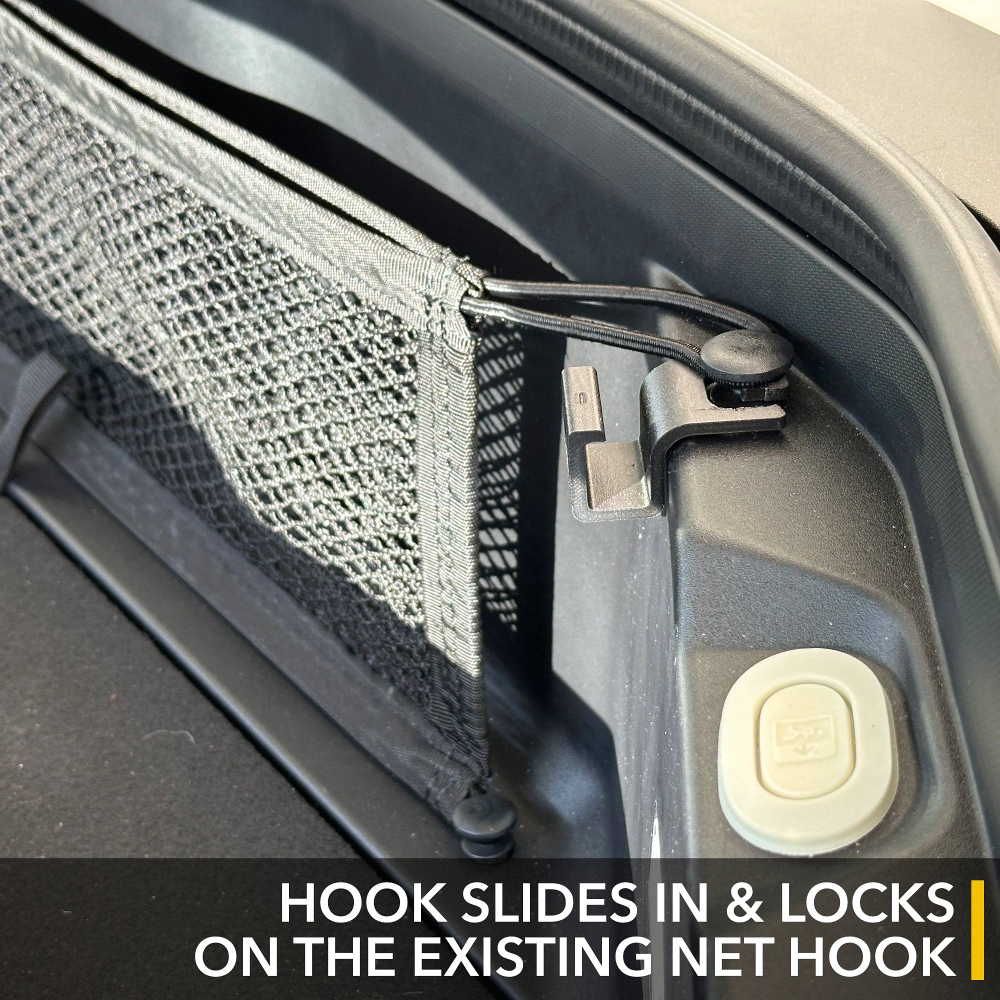 Front Trunk Hooks for Rivian R1T & R1S - Grocery Bag Hanger / Holder - 0
