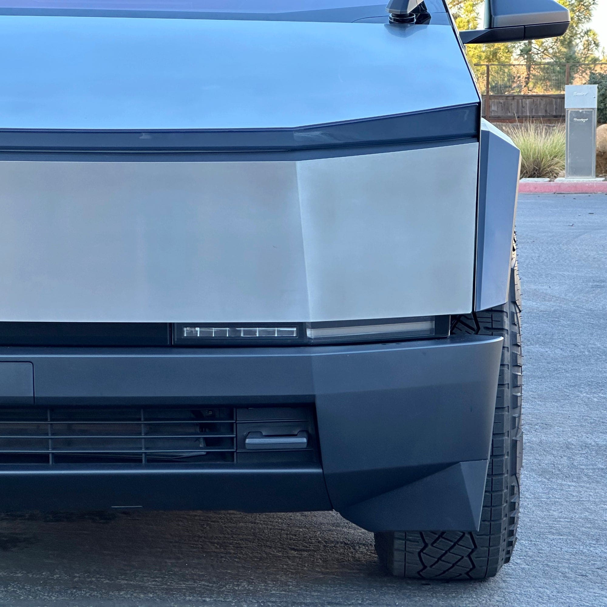 Lightbar Tint for Tesla Cybertruck - Smoked Headlamp 8mil PPF