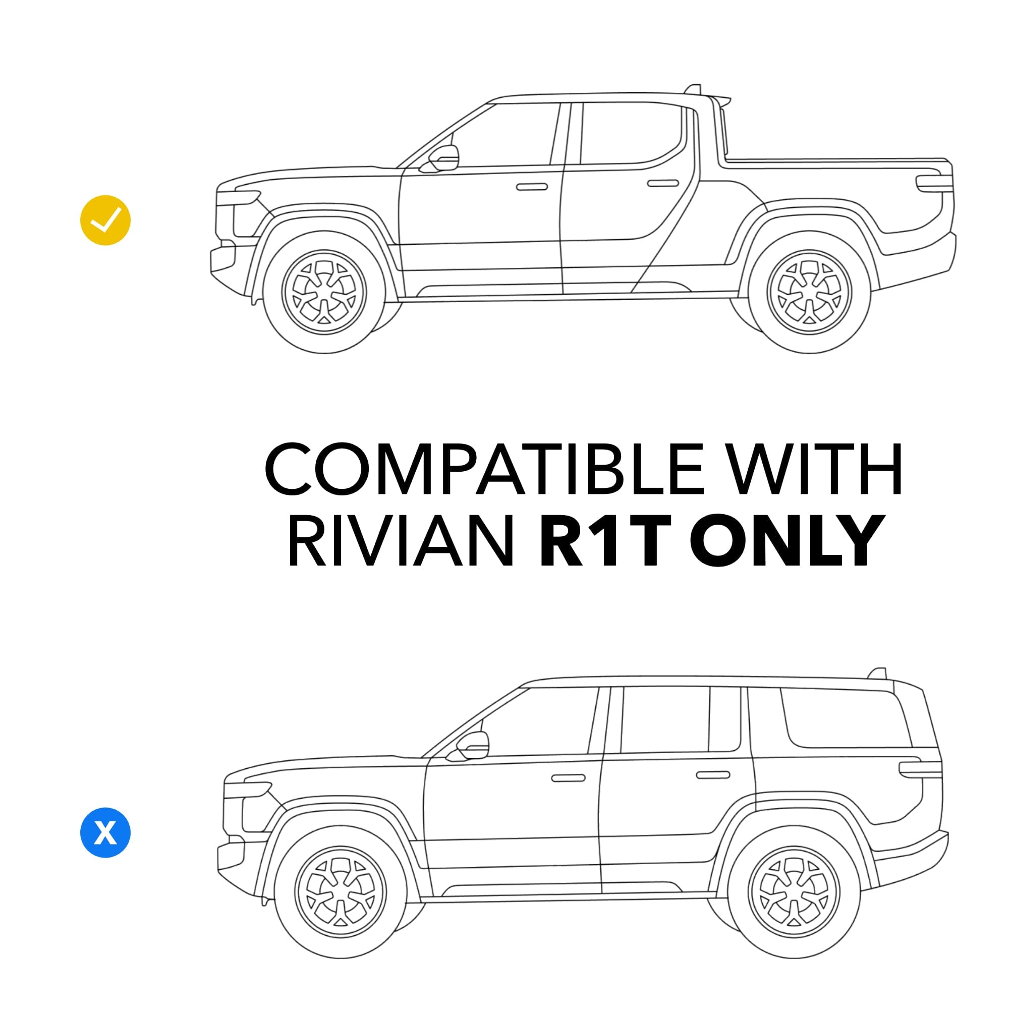 Rear Seats Under-Storage Divider for Rivian R1T
