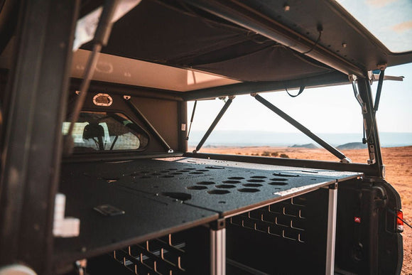 4.5' Bed - Explore Series -  UltraLite - GFC - Flat Deck Panels - for Rivian - R1T - 2022-Present - 1st Gen