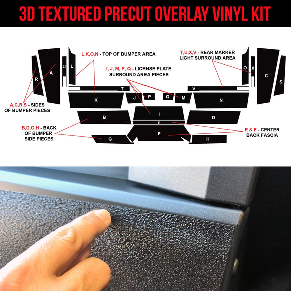 TOProtect DIY Vinyl Wrap Kit for Tesla Cybertruck Rear Bumper (2023+)