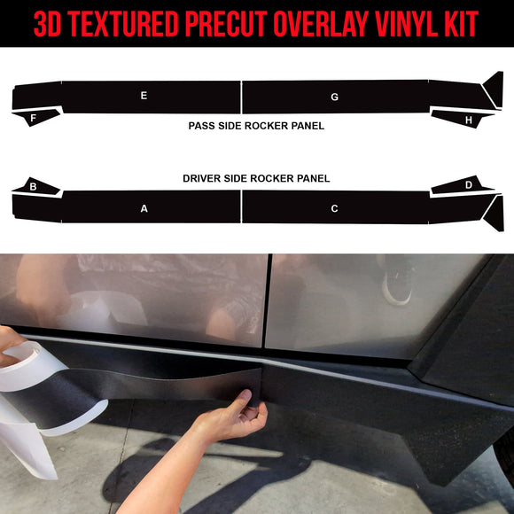 TOProtect DIY Vinyl Wrap Kit for Tesla Cybertruck Rocker Panels (2023+)