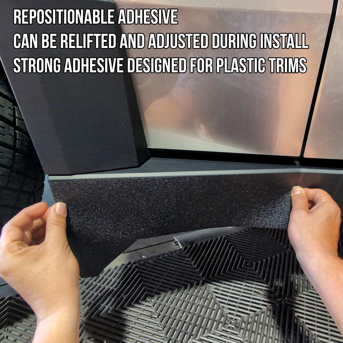 Truck Rocker Panel Wraps TOProtect DIY Vinyl Wrap Kit for Tesla Cybertruck Rocker Panels (2023 ...