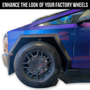 Tesla Cybertruck Wheels 5D Carbon Fiber Center Caps & Spokes Vinyl Fascia Overlay Kit | TOProtect-6