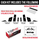 TOProtect 5D Carbon Fiber High-Gloss Wrap for Tesla Cybertruck B-Pillars & C-Pillars-2