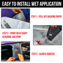 TOProtect 5D Carbon Fiber High-Gloss Wrap for Tesla Cybertruck B-Pillars & C-Pillars-6