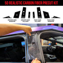 TOProtect 5D Carbon Fiber High-Gloss Wrap for Tesla Cybertruck B-Pillars & C-Pillars-4