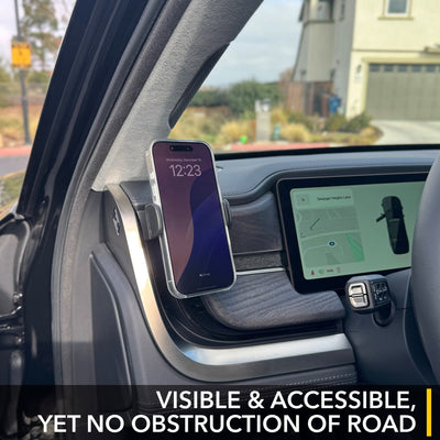 AC Vent Dashboard Phone Mount | MagSafe Compatible iPhone Holder for Rivian R1T & R1S 2021-2026 - 0