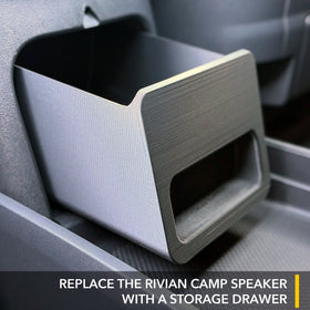 Camp Speaker Drawer Replacement for Rivian R1T/R1S - 0