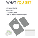 Charge Port Vinyl Wrap for Tesla Cybertruck - Carbon Fiber Film Decal-3