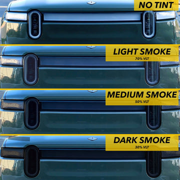 Headlights Clear PPF / Smoke Tint | for Rivian R1T & R1S 2021-2026 - Smokey Headlamp Covers - 0