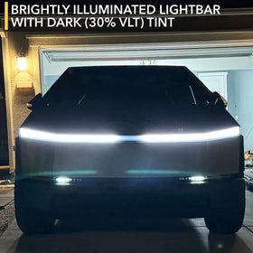 Lightbar Tint for Tesla Cybertruck - Smoked Headlamp 8mil PPF - 0